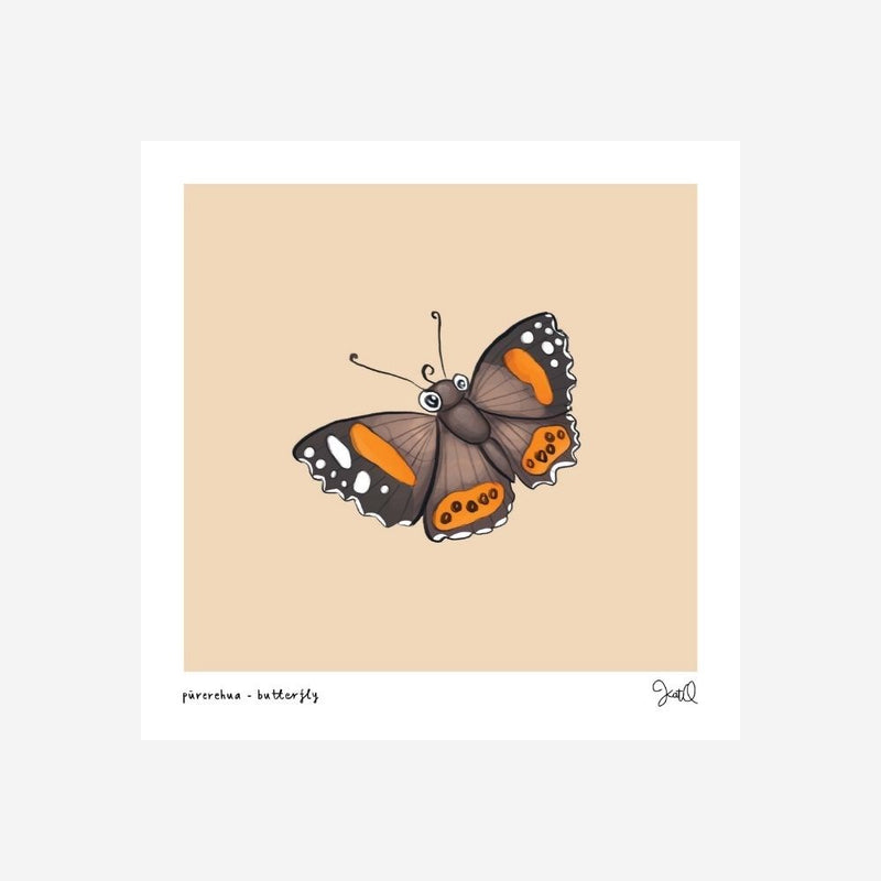Print - Pūrerehua - Butterfly