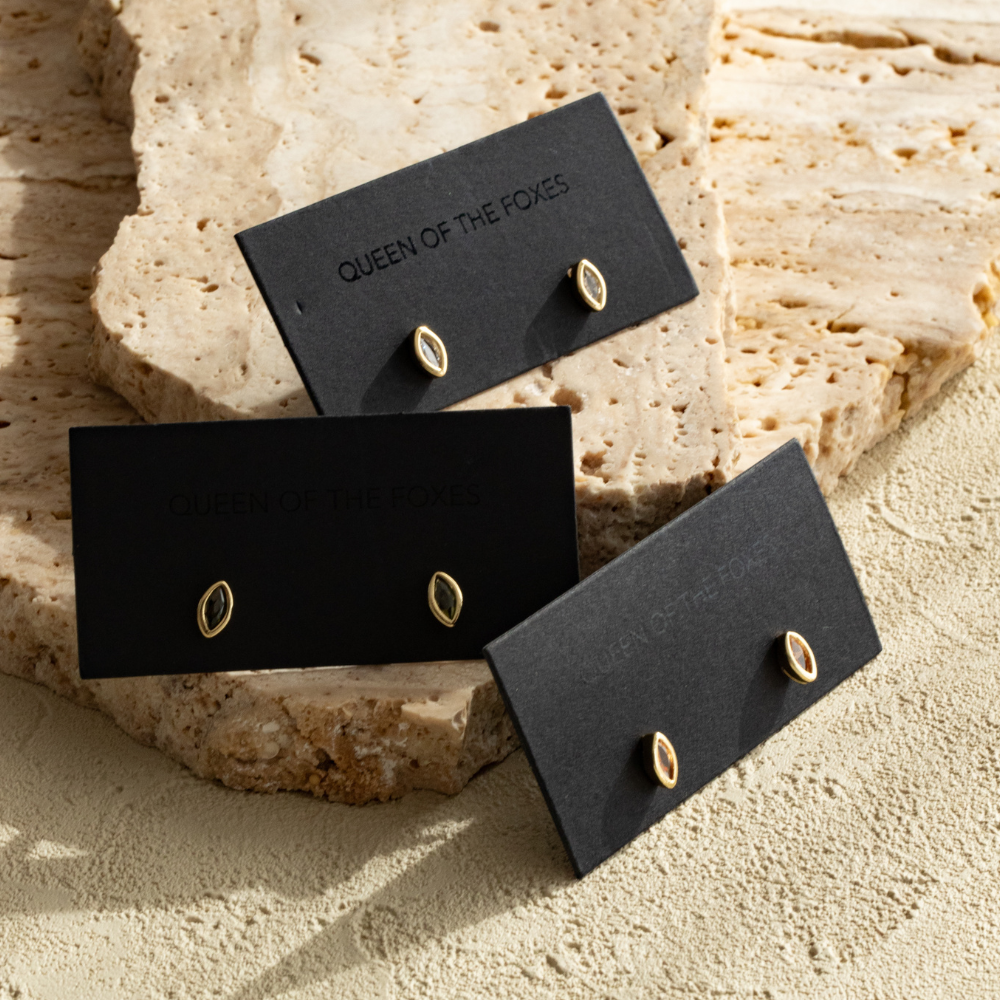 Earrings - Marquise Studs