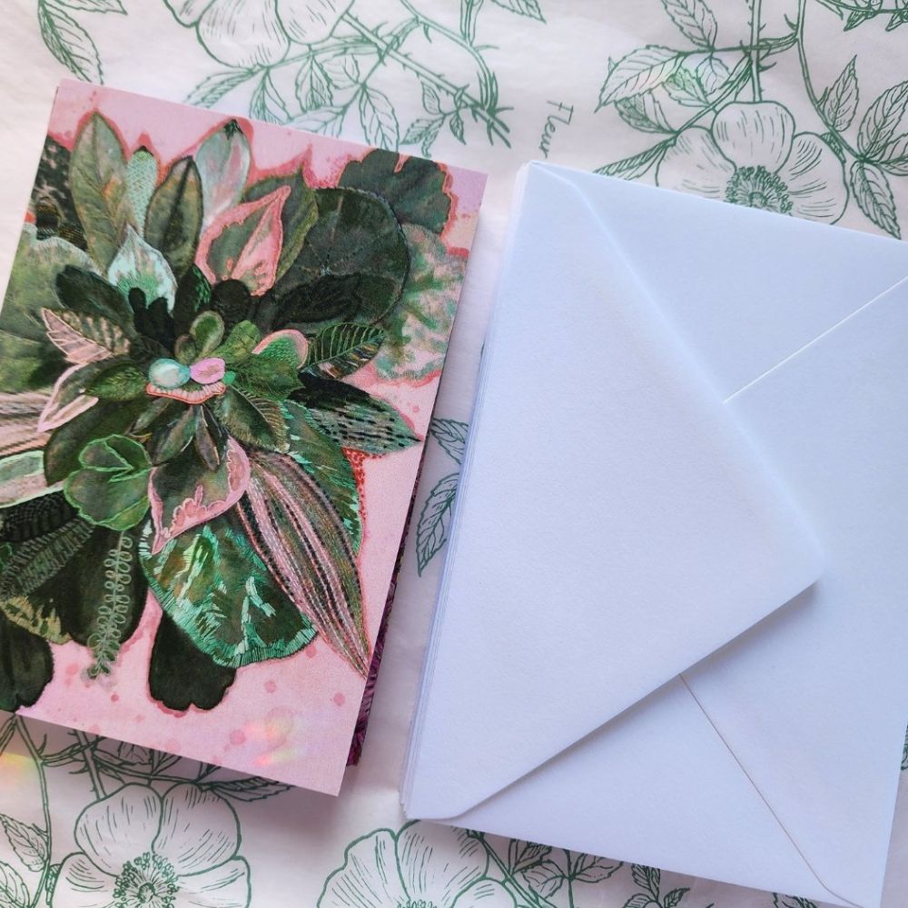 Card - Lucky Green Leaves