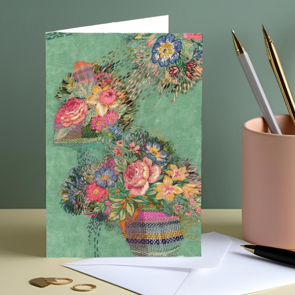 Card - Garden Wanderings Vintage Roses