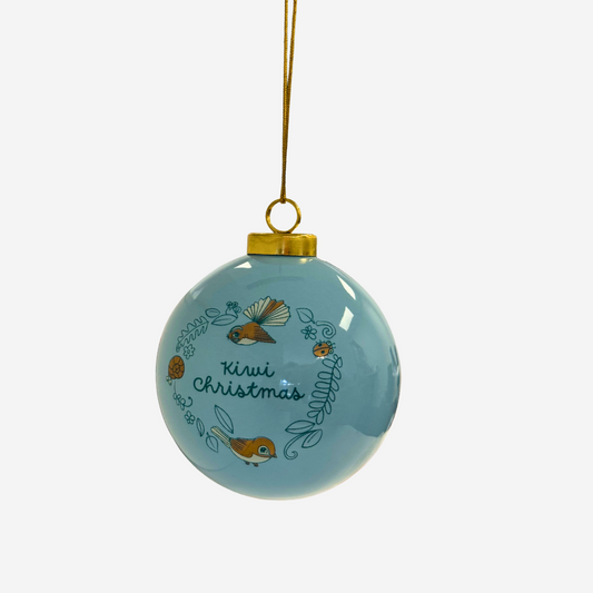 Kuwi Christmas Bauble - Blue & Gold
