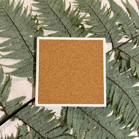 Coaster - Kihikihi / Cicada & Koru of a Punga Fern