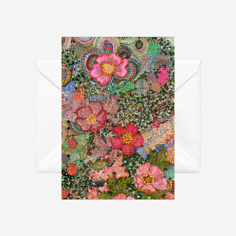 Card - Wild Roses