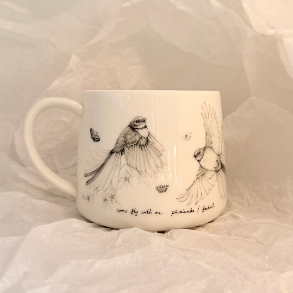 Cup - Fly With Me - Piwaiwaka/Fantail
