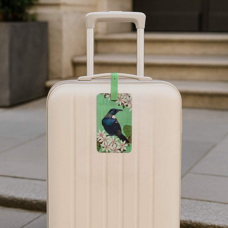 Luggage Tag - Tui in the Sky Flowers