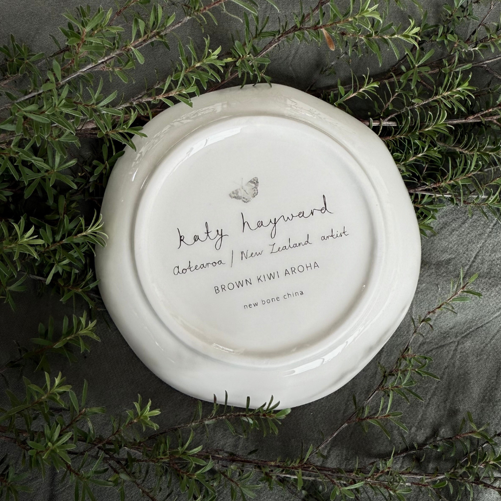 Trinket Dish - Walking with Aroha - Brown Kiwi