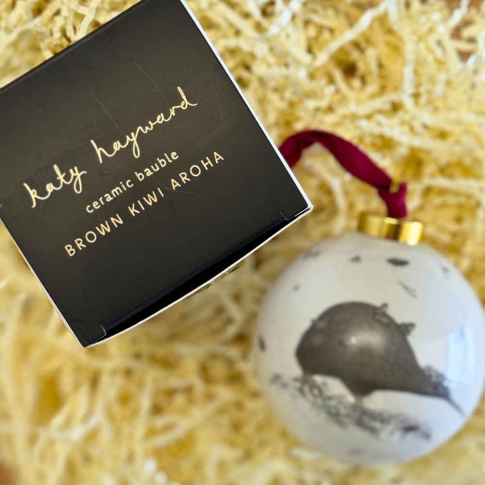 Christmas Decoration -  Walking with Aroha - Brown Kiwi