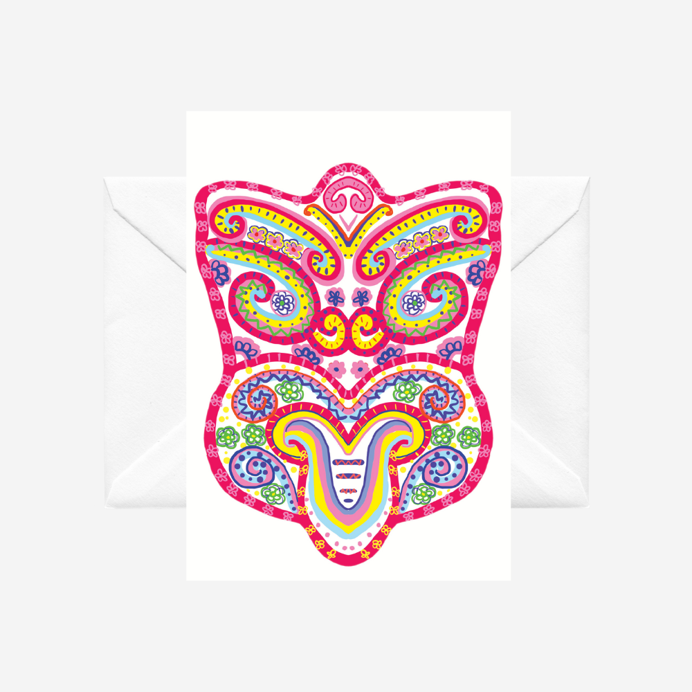 Card - Pink Wheku