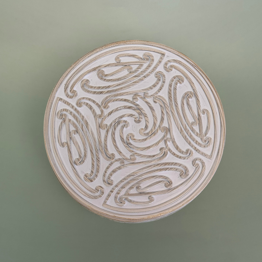 Large Engraved Storage Jar