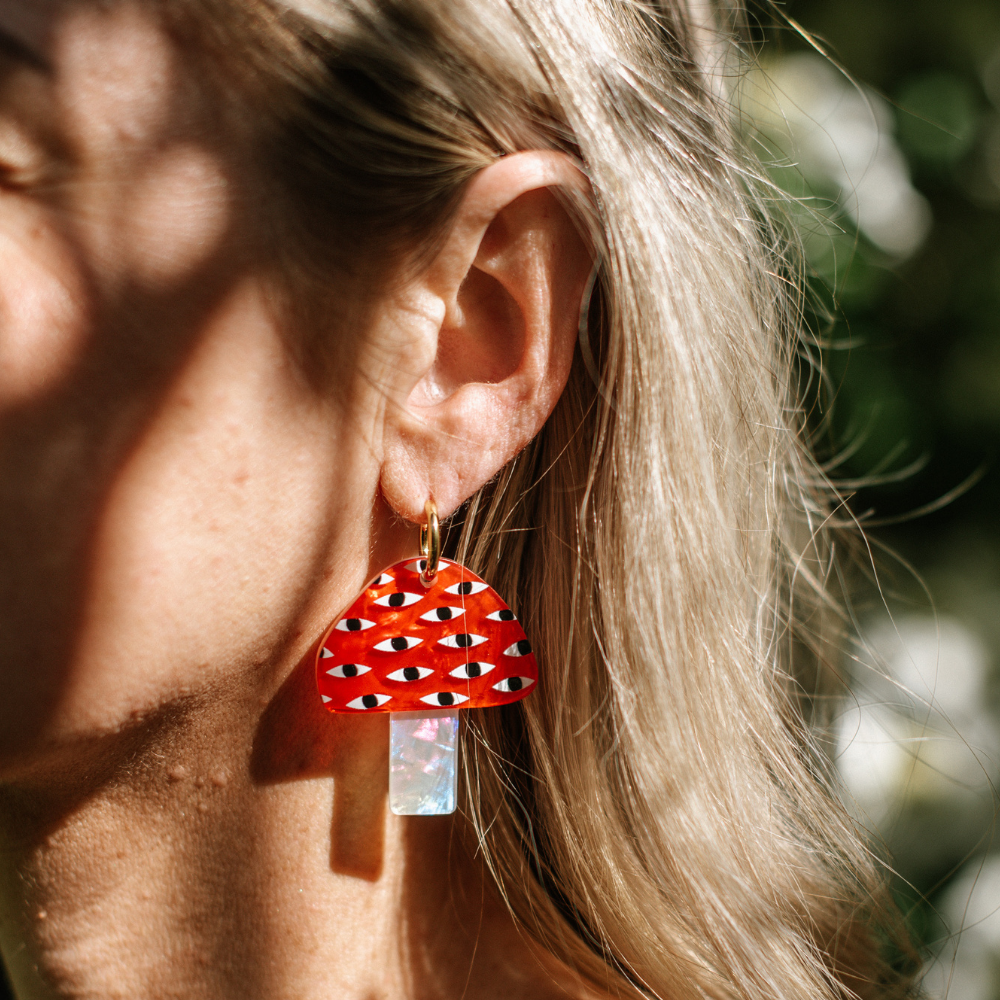 Earrings - Mushrooms