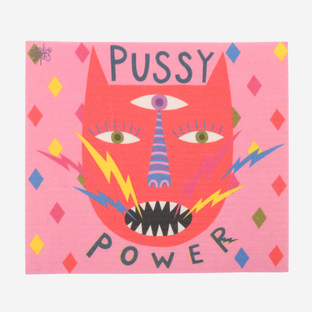Dish Cloth - Pussy Power