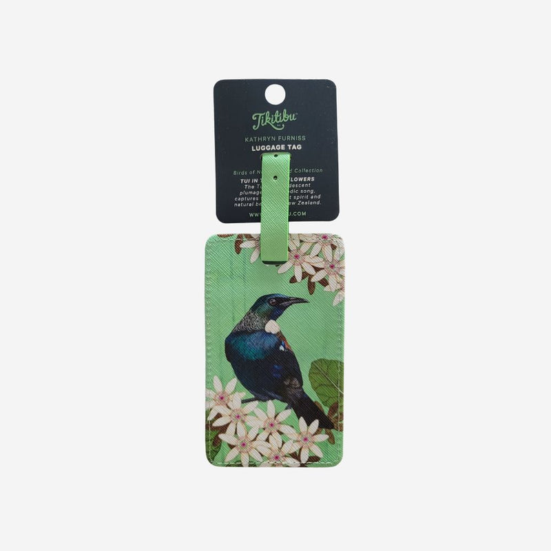 Luggage Tag - Tui in the Sky Flowers