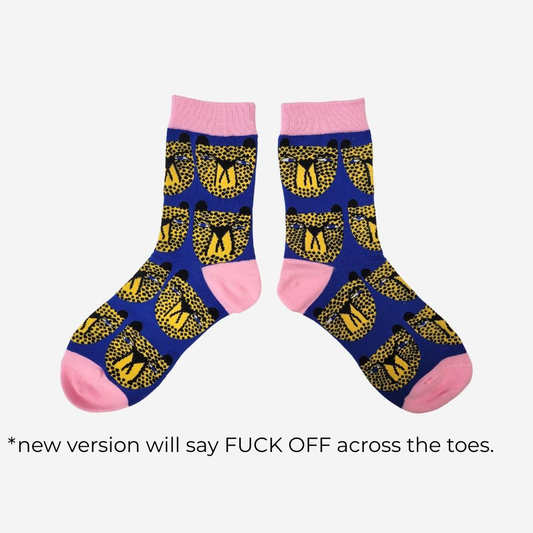 Socks - Cheetah - Fuck Off