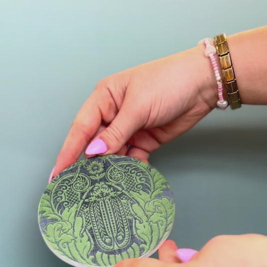 Coaster - Damask - Huhu Green