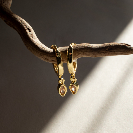 Earrings - Marquise Single Drop