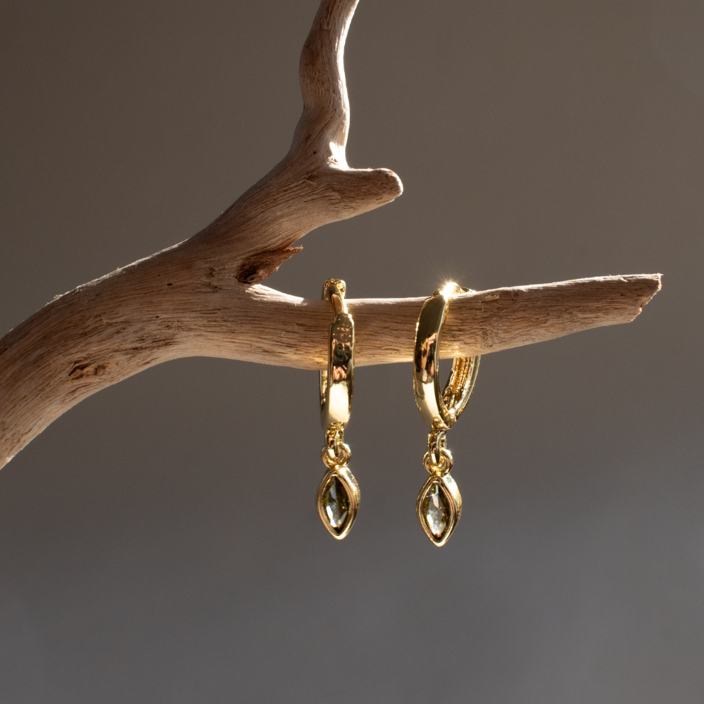 Earrings - Marquise Single Drop