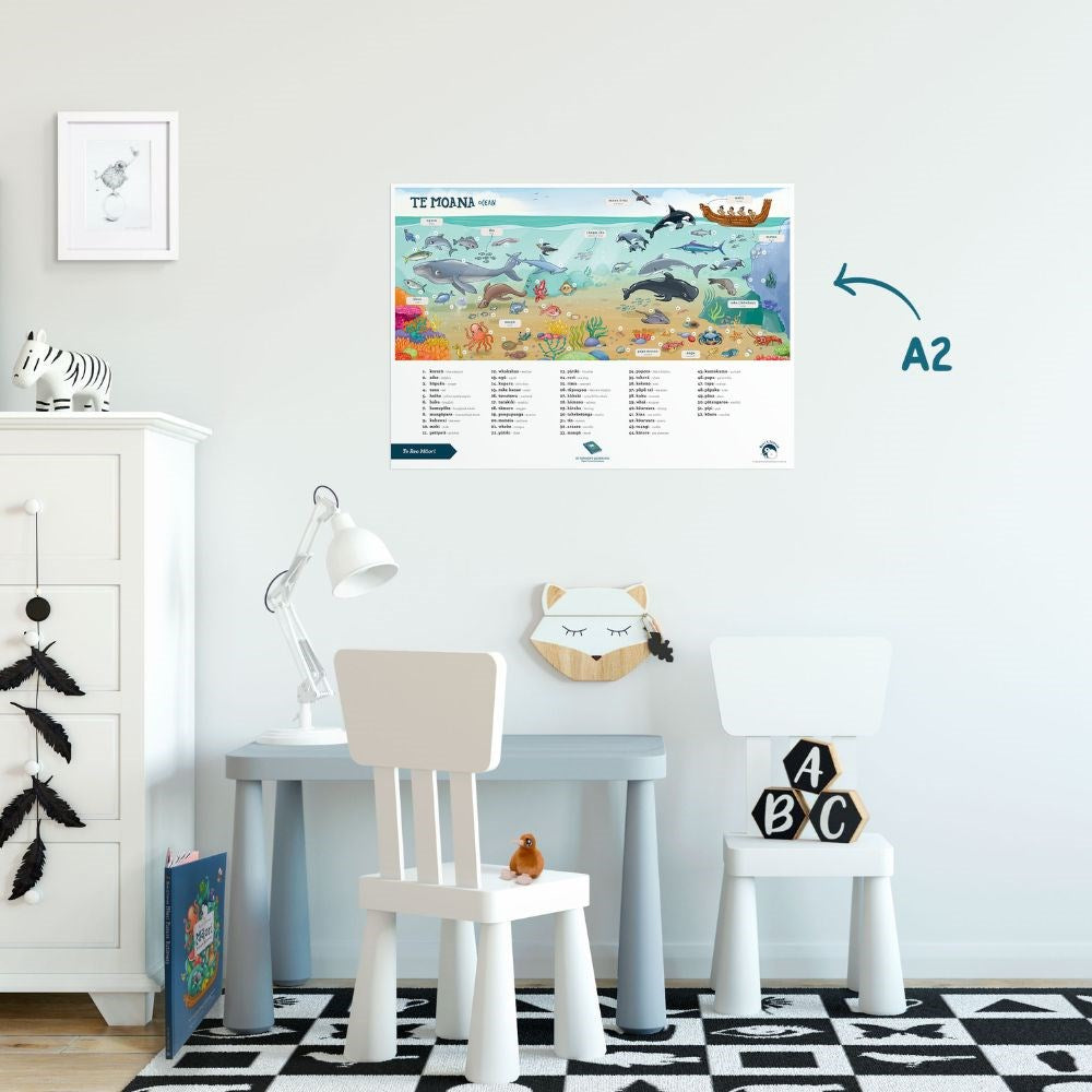 Poster A2 -  Ocean - Te Reo Māori