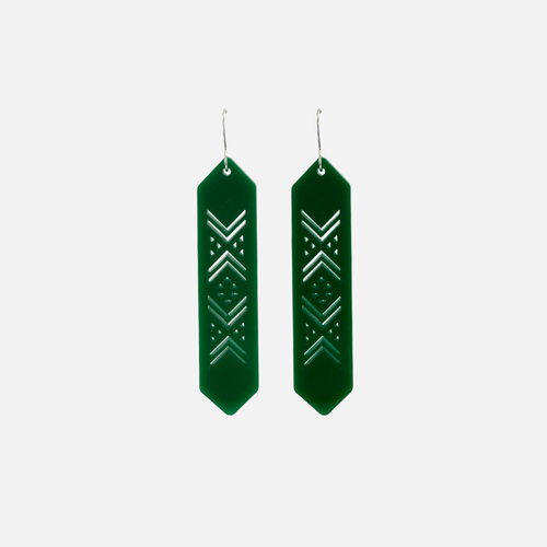 Earrings - Tāniko