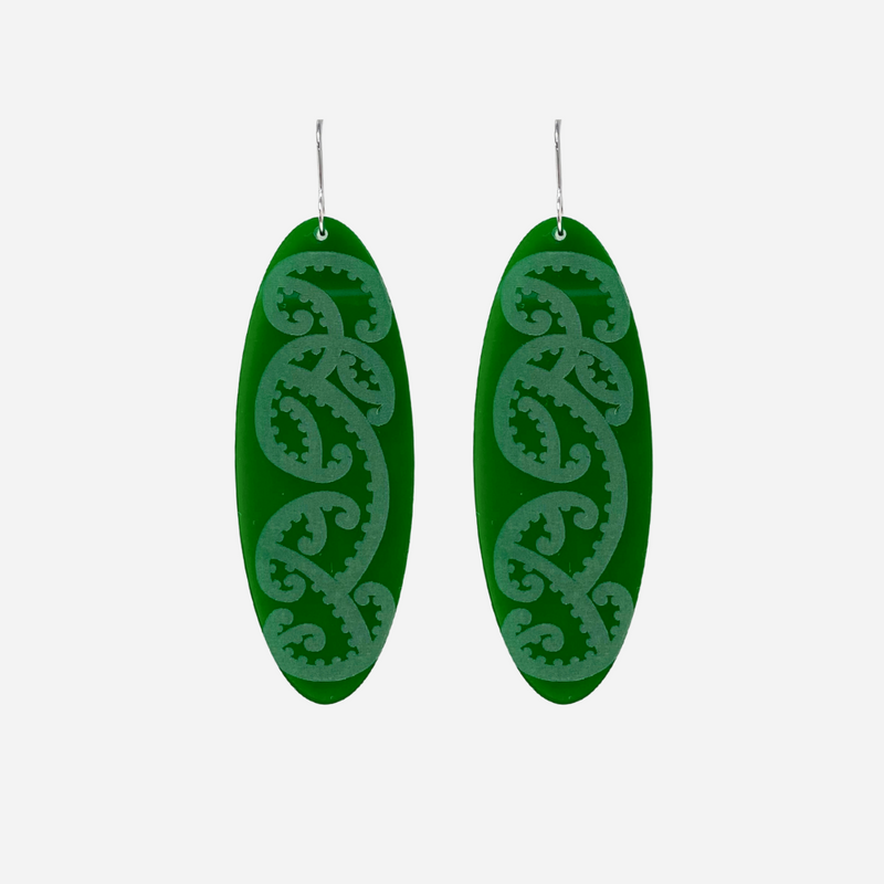 Earrings - Kōwhaiwhai