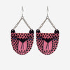 Earrings - Cheetah - Pink
