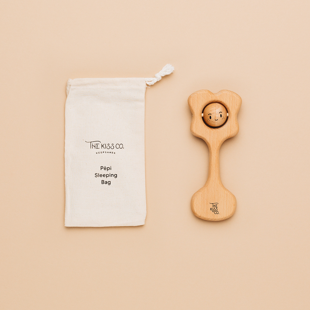 Pēpi Kiss - All Natural Teething Rattle