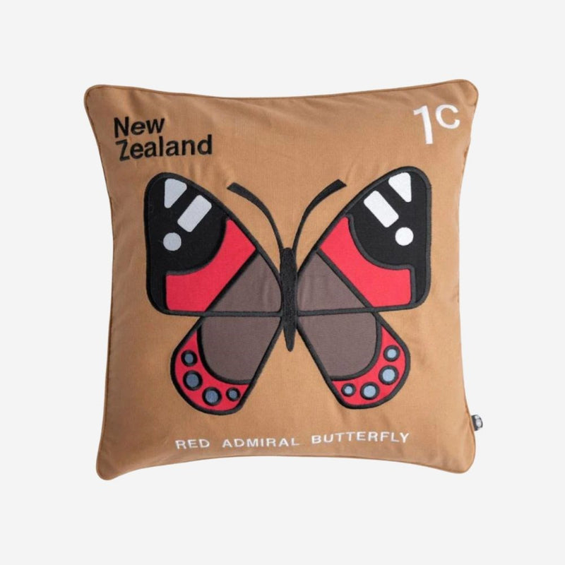 Enid Hunter - Cushion Cover - Red Admiral Butterfly