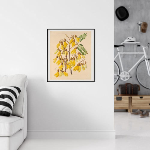 Sarah Featon - Print - Yellow Kowhai